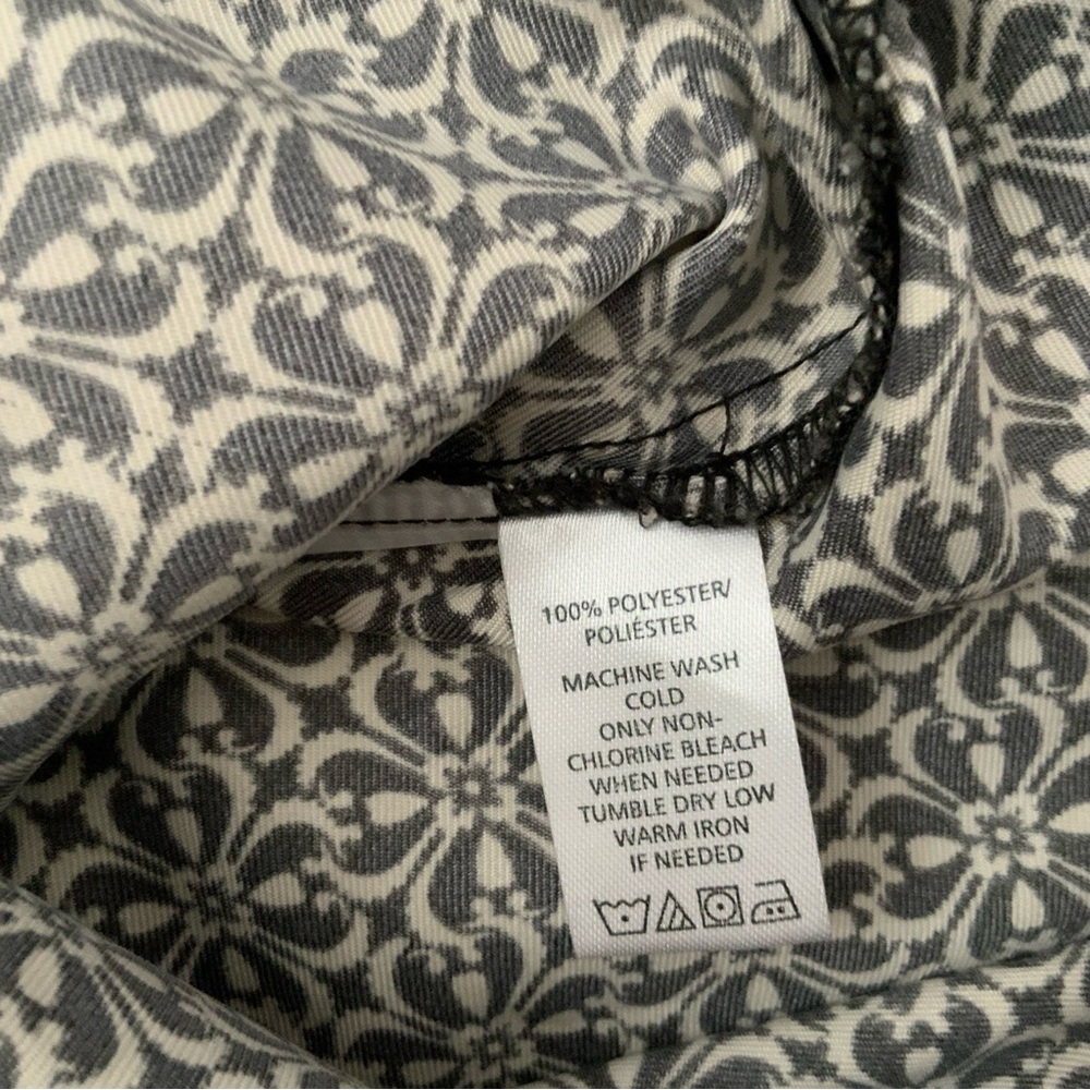 Ann Taylor Loft Size 6 Shorts Black Tan Floral Print Mid Rise Side Zip Pockets - Picture 5 of 15